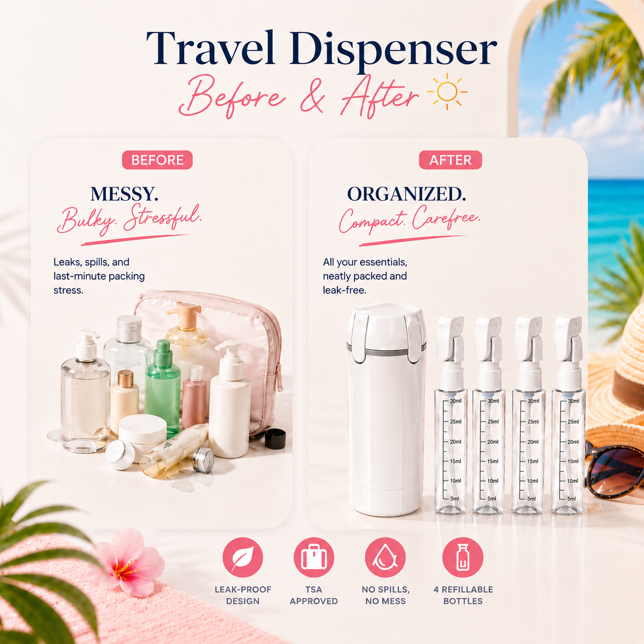 4-in-1 Travel Dispenser