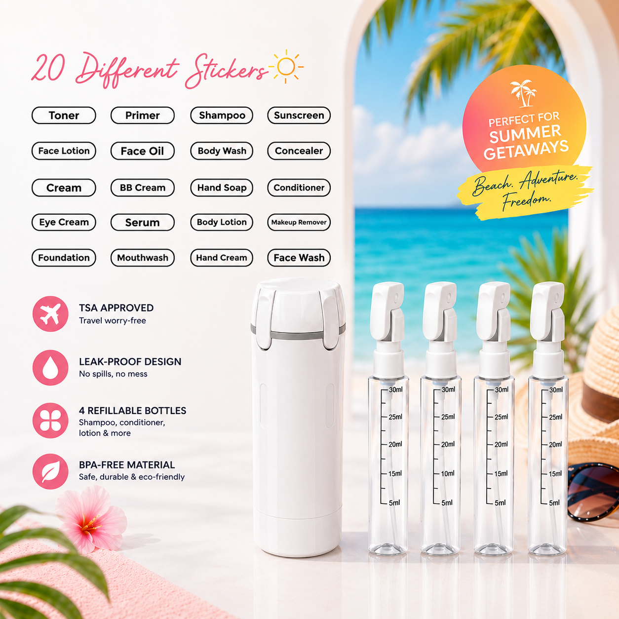 4-in-1 Travel Dispenser