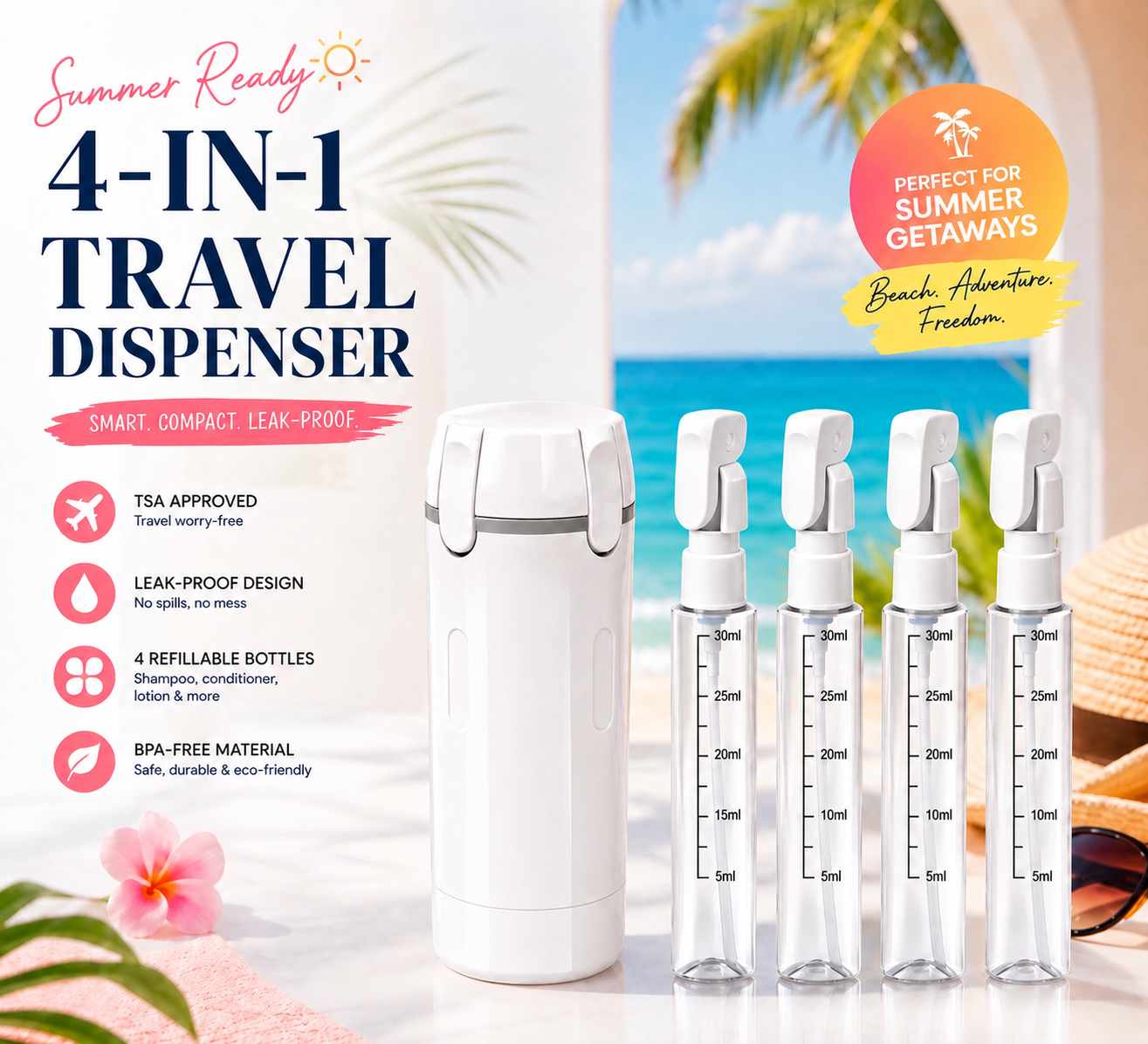 4-in-1 Travel Dispener