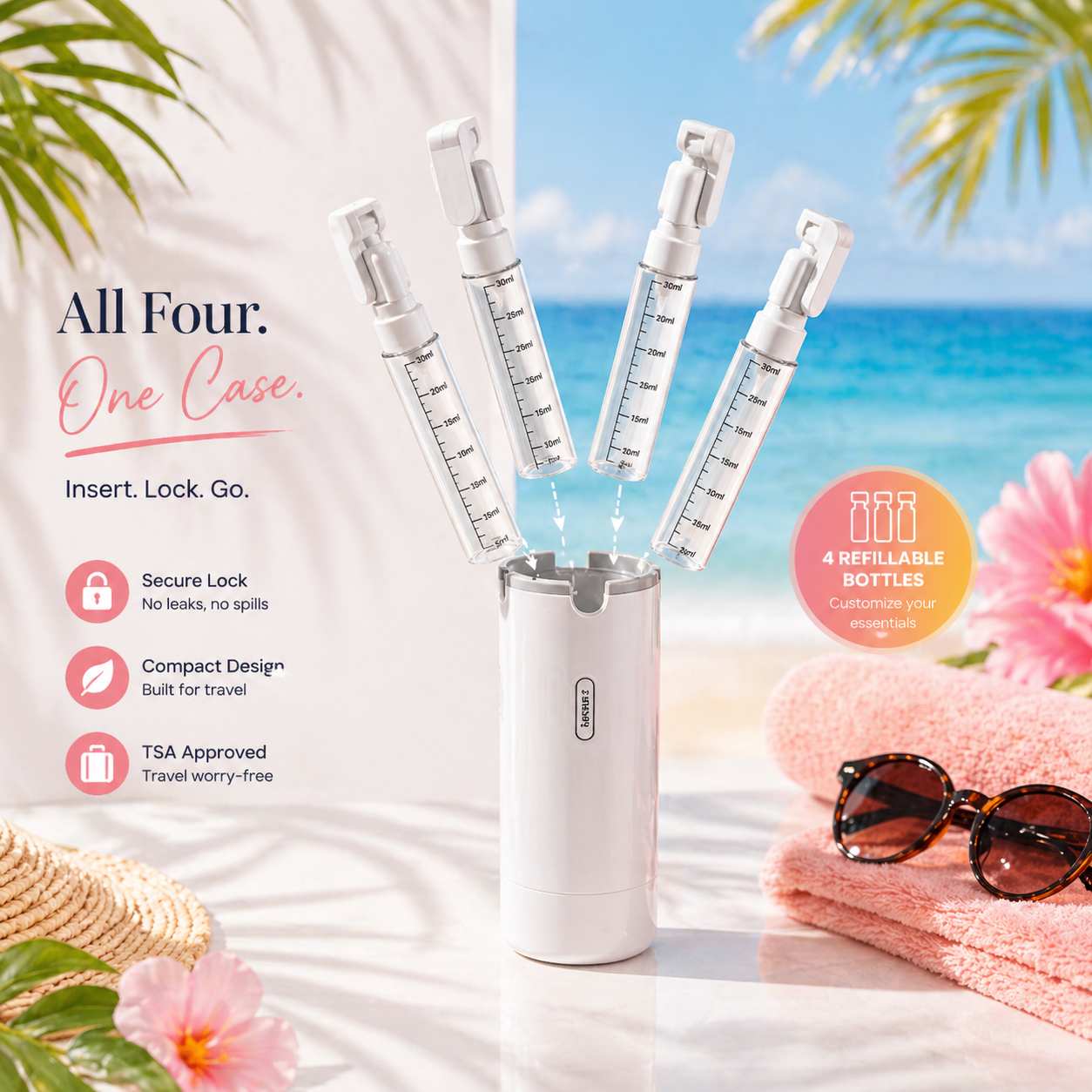 4-in-1 Travel Dispener